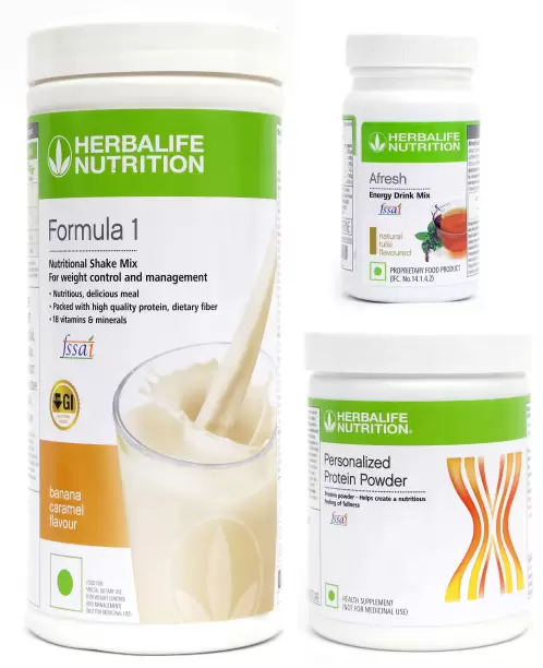 Herbalife Formula 1 Banana - 500g And PP 200 With Afresh Natural Tulsi