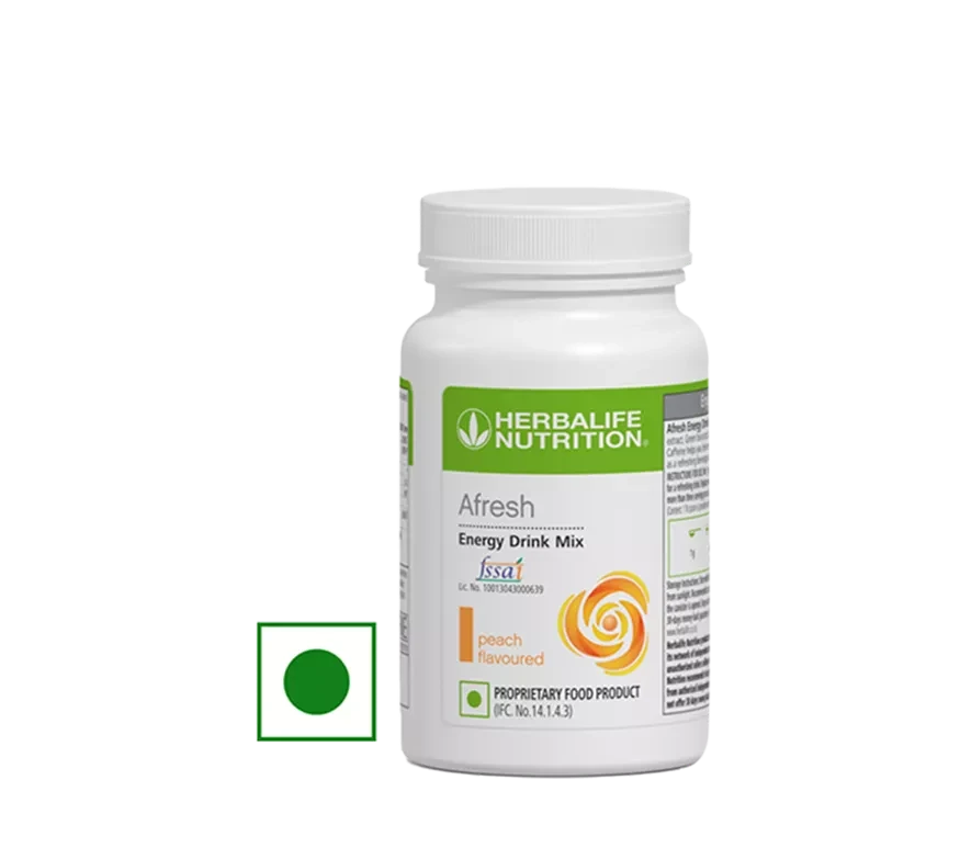 Herbalife Afresh Energy Drink Mix Peach WEIGHT LOSS & METABOLISM