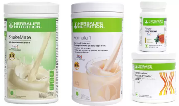 Herbalife Formula 1 Nutritional Shake Mix Vanilla - 500gm And Shakemate With PP 200 With Afresh Natural Tulsi
